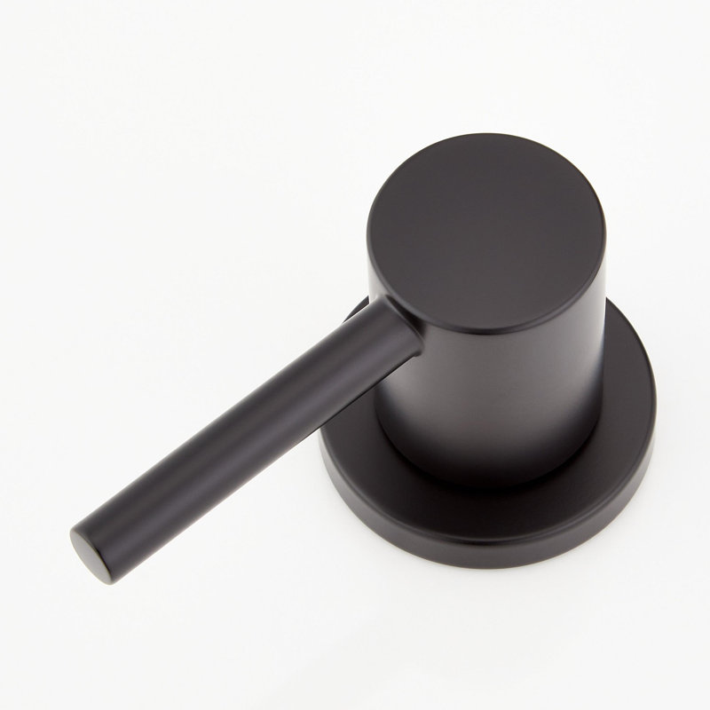 Matte Black Metal Widespread Bathroom Faucet with Lever Handles