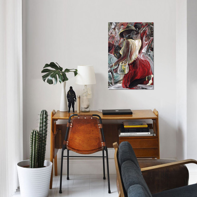 «Profilage», reproduction sur toile, H 12 po x l 8 po x P 0,75 po, Pas de tapis, Toile tendue