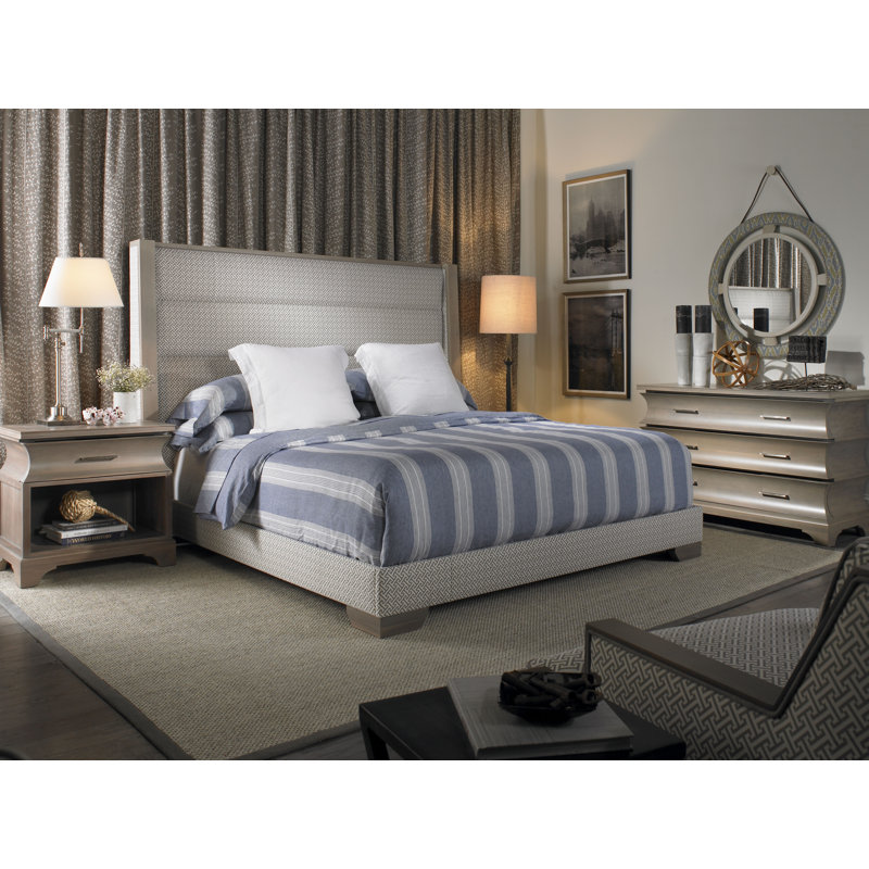 Century By Thom Filicia Upholstered Bed, Nomad Slate, Navajo