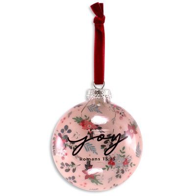3.5'' Glass Religious & Spiritual Ball Ornament