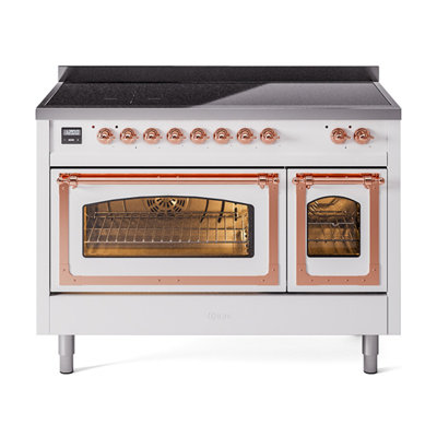 ILVE Nostalgie II Noblesse 48 dans la gamme d'induction, 6 éléments d'induction (porte en verre)