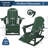 Outdoor HDPE Folding and Rocking Adirondack Chair With Double Cup Holder and Ottoam -702992266
