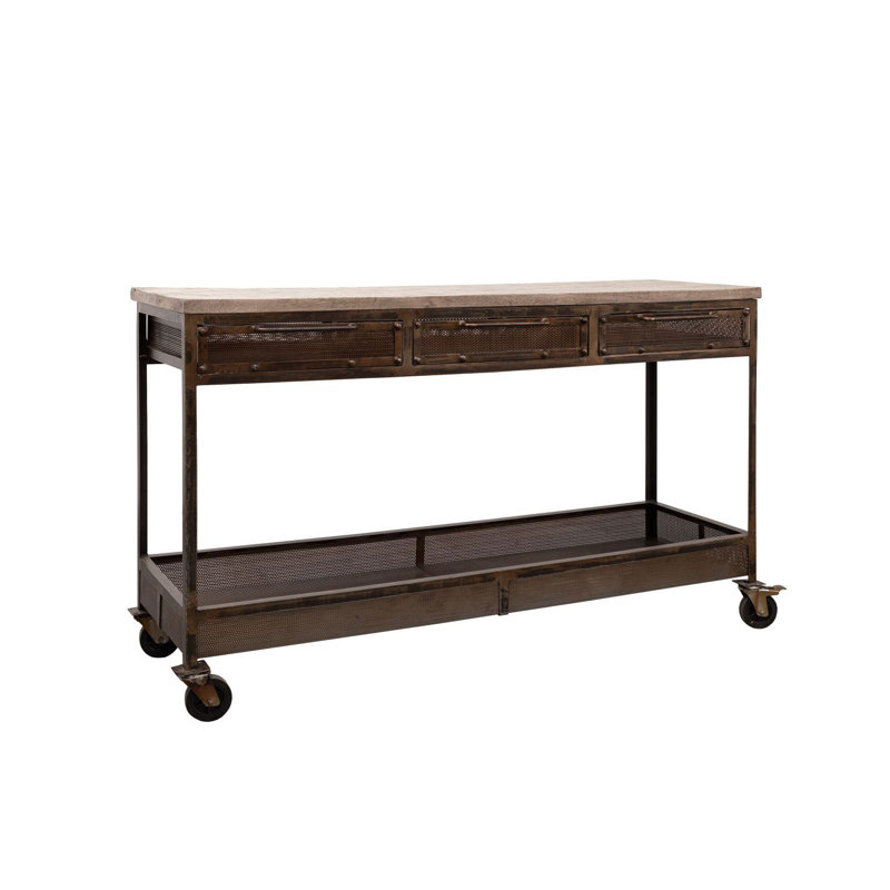 Heavy Industry 150cm Solid Wood Top Console Table