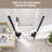 Cascada 34-35.4" W x 72" H Pivot Shower Door with 1/4" 6mm Tempered Glass, Matte Black-121870783