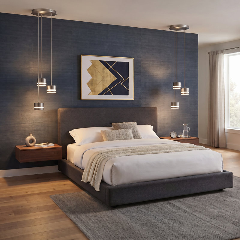 Barnsdall 3 - Light Cluster Pendant, Nickel