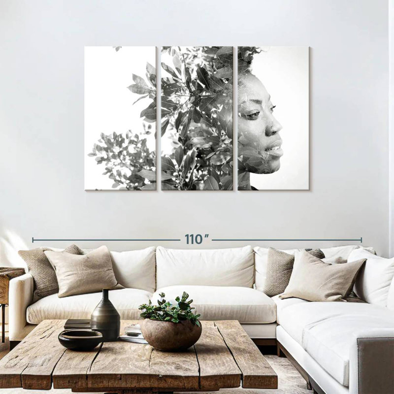 Portrait de femme Leisha, H 48 po x l 74 po