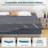 Gray Memory Foam Mattress With Green Tea & Bamboo Charcoal Infusion, Medium Firmness,Vacuum Compressed For Easy Storage, Suitable For All Sleeping Positions-332555083-332555079