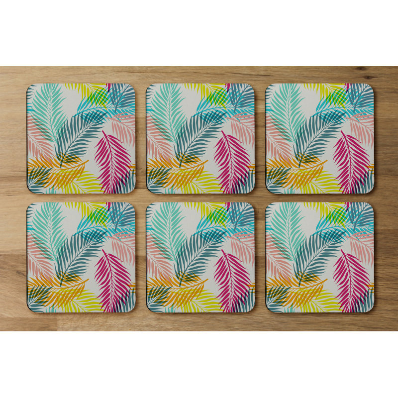 Square 6 Piece Coaster Set