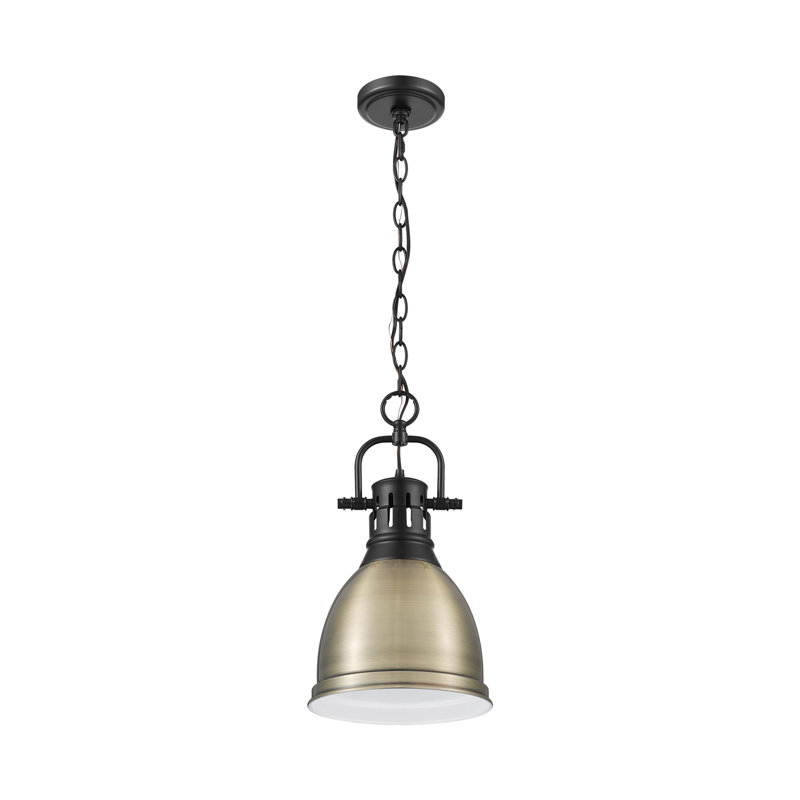 Alethia 1 - Light Pendant, Aged Brass, Matte Black
