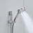 10 Inch Wall Mounted Shower System With Handheld Shower 2 Handle Shower Faucet Set High Pressure Shower Trim Kit With Slide Bar-113861815