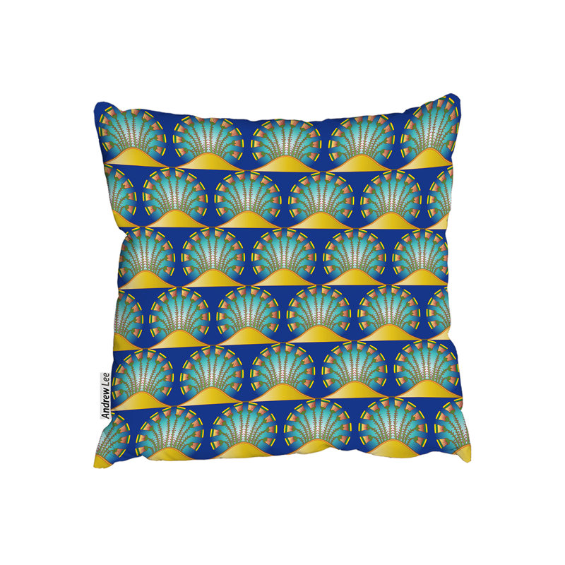 Indoor / Outdoor Abstract Square Cushion, 60cm x 60cm