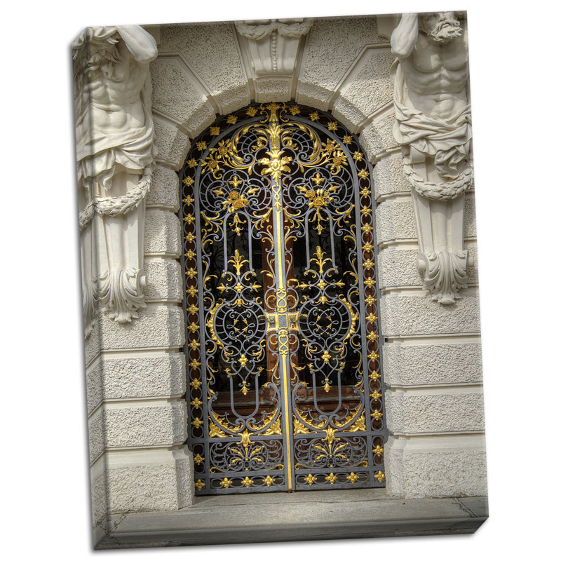 « schloss linderhof porte », reproduction de photo sur toile tendue