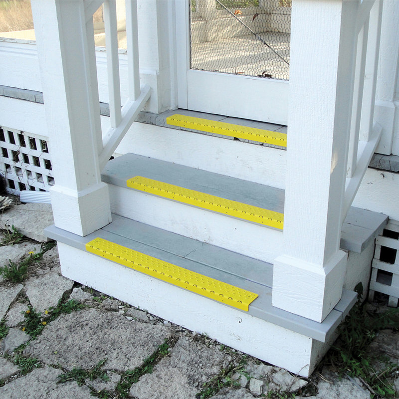 Tapis d’escalier blanc/jaune Boan