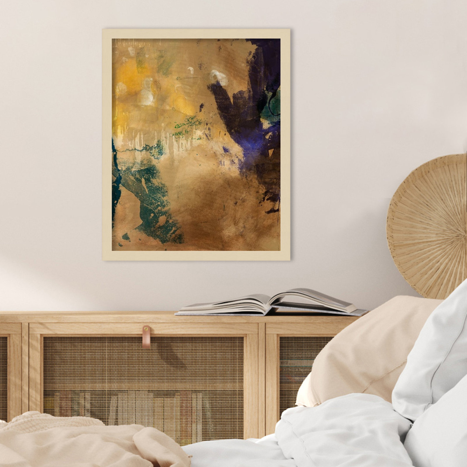 Flagler "Amber Haze No. 1" Print, Brown, 21" H x 17" W