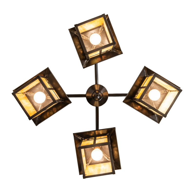 32" Wide Seneca Sprig 4 Light Chandelier
