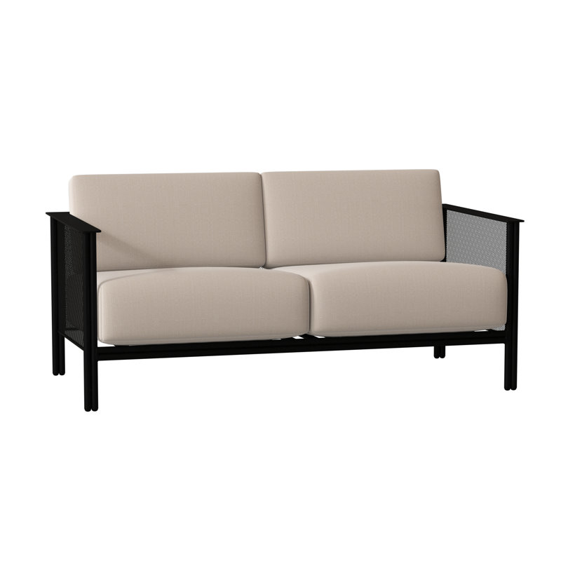 Jax Outdoor 2 - Seat Loveseat, Canvas Bird's Eye Sunbrella® Canvas, Textured Black