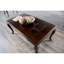 Table basse rectangulaire en cerisier foncé 1Pc avec pieds en bois massif et placage