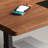 Light Walnut Rectangular Solid Wood Standing desk-577727528