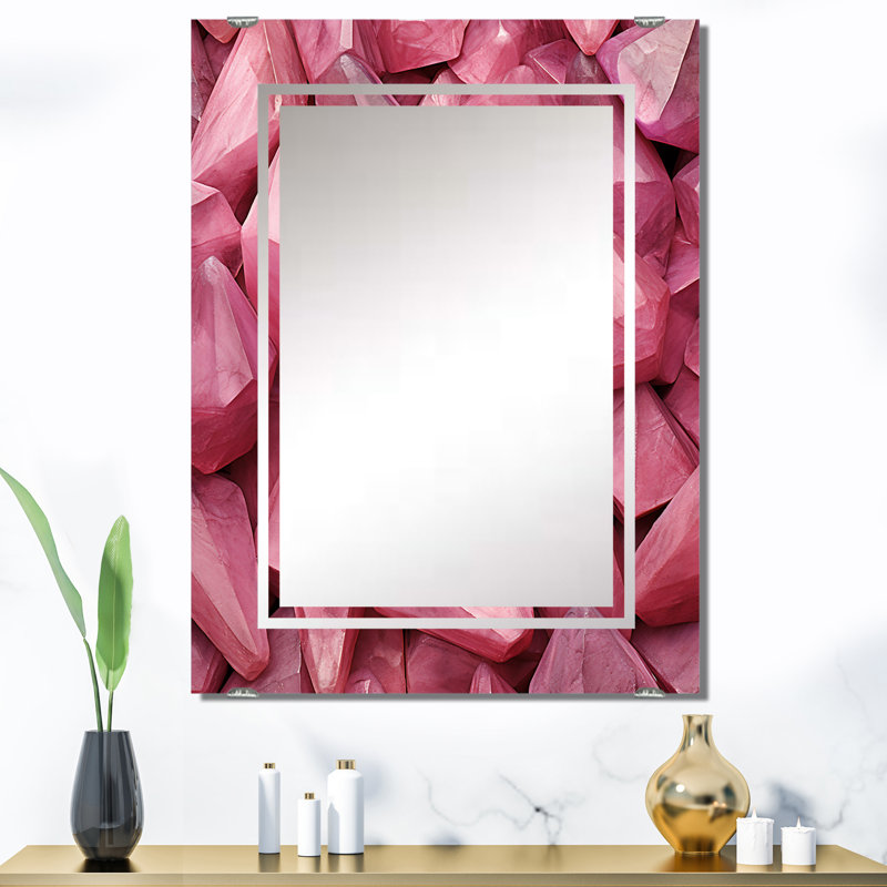 Sodine - Abstract Shapes Decorative Wall Mirrors MIR137439, 40" x 30"