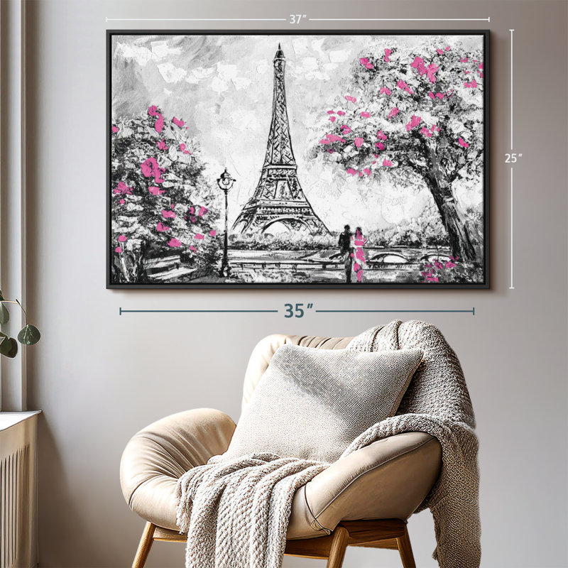 Places "Tour Eiffel, impression sur toile", H 25 po x l 37 po