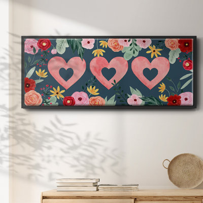 Sweet Hearts Collection D- Framed Canvas