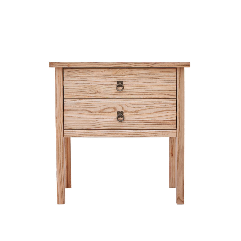 Adeola 54cm W Solid Wood Bedside Table