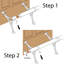 Quincaillerie et tubes de fixation de pied de bar 8 pi-50905062