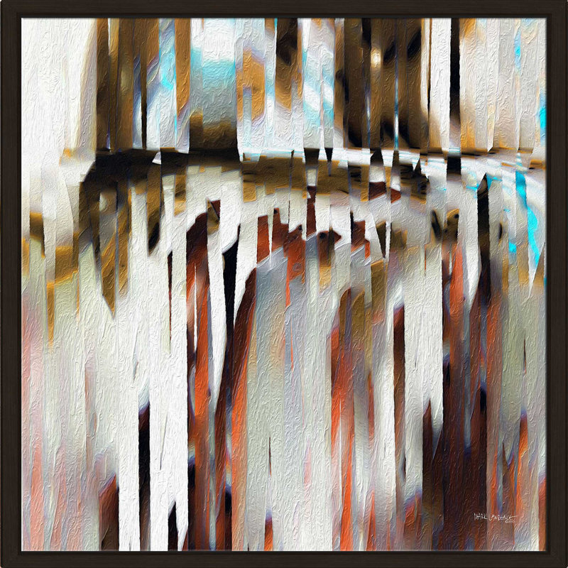 «Matthew 16:24 Follow Jesus» par Mark Lawrence - reproduction imprimée, Cadre flottant espresso