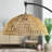 Derwent 77" H Arched Rattan Floor Lamp