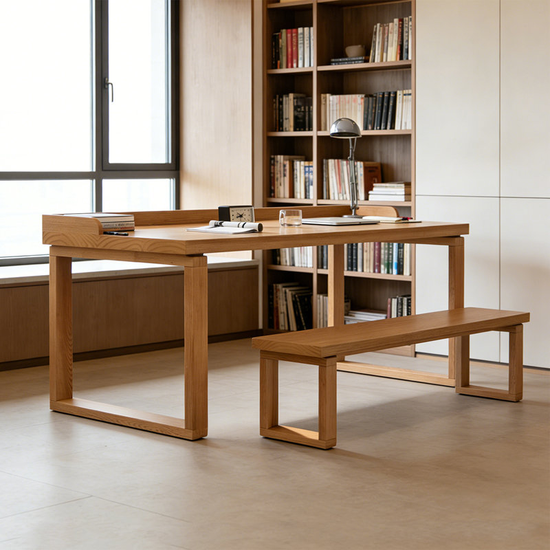 Bureau d'écriture Modern, H 31,48 po x l 70,86 po x P 23,62 po