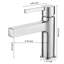 Robinet de salle de bains monotrou avec ensemble de drainage-87349272
