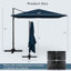 Parasol suspendu en porte-à-faux décalé à 2 niveaux 360 ° Arlmont & Co.-88145583