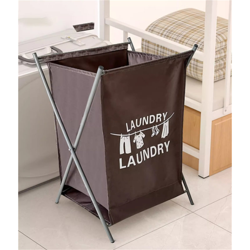 Fabric Laundry Hamper, Brown