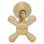 Robinet d'arrêt en forme de croix avec poignée d'arrêt en croix 1/2 "x 3/8" DO-101455533
