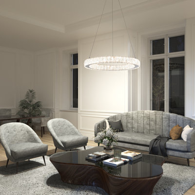 Worchester Dimmable LED Drum Chandelier