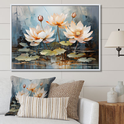 " Lotus Flowers In Stormy Harmony I "