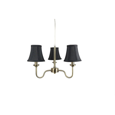 Lustre 3 lumières à abat-jour Luisa