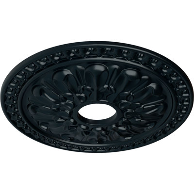 Médaillon de plafond Endurathane, diamètre extérieur de 18 po x P 3 1/2 po x P 1 3/8 po (convient aux auvents jusqu'à 3 1/2 po), finition hamamélis peinte à la main