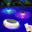 Floating Pool Lights Solar Powered, Colour Changing RGB LED, Remote Control 16 Modes, IP68 Waterproof, With Hanging Loop, For Above Ground Inground Pool Garden