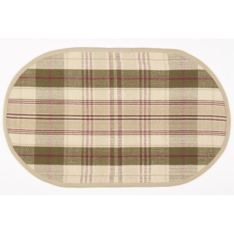 Ladaveon Cotton Checkered Indoor Rug