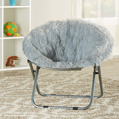 Brimmer Plush Faux Fur Kids Saucer by Isabelle & Max