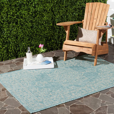Tapis oriental d'intérieur / extérieur Lanny Performance