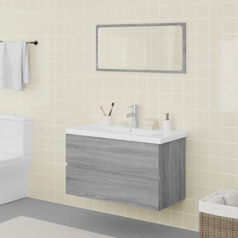 Ahmarria Bathroom Suite, Grey Sonoma