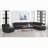 Ortega Dark Charcoal Square Upholstered Ottoman