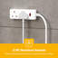 GEEPAS 2 Gang Extension Lead, 2M Cable | 2-Way Plug Extension Cable With Neon Indicator Light | Wall Mountable & Multi Socket Mains Strip For Home Bedroom Office | Heavy Duty UK Plug | White