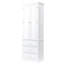 Grande armoire de rangement avec trois tiroirs pour salle de bain / bureau, blanc-141826235