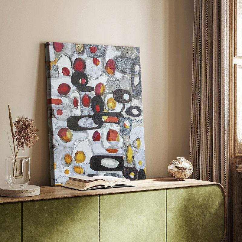 Collage de fruits I - galerie Cavas sur mesure, H 48 po x l 32 po