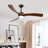 52 "3 solid manufactured wood leaf ceiling fan lights-114696576