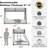 Metal Bunk Bed with Reversible Ladder-1433841528