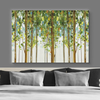 Forêt abstraite «Green Forest Trees Abstract Leaves» sur